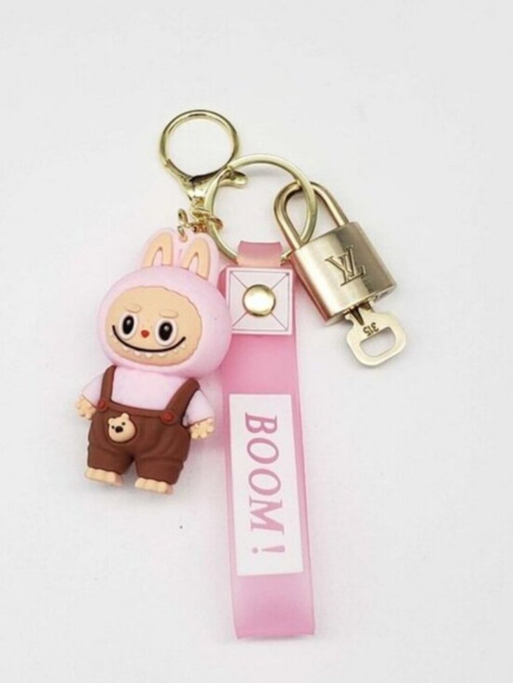 Louis Vuitton Authentic Gold Lock 🔒 Unbranded Labubu Keychain Charm for Bags